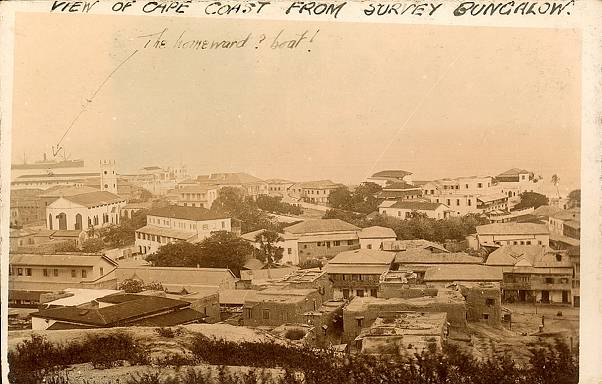 View of Cape Coast from Survey Bungalow.