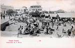  
'Cape Coast. Goldcoast, W.C. Africa 19'. Market scene. Photograph, undated.
Deutsch West Afrikanische Handelsgesellsch. m.b. H., Hamburg.
