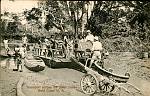  
'Transport across the River Densu, Gold Coast W.A.' Photograph, undated.
Basel Mission Book Depot, Accra, No. 39.