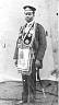  
Code: 0002 4053
Category: Portraits of merchants from Elmina
  
Frederick Isaac Dolphijn (died 1895), merchant, built a huge merchants' house in Elmina in 1880. He is wearing the costume of a member of a Masonic lodge, or a Masonic-type organisation, of which the Gold Coast had several in the nineteenth century.
