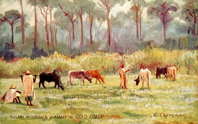 Fulani Herdsmen at Mampon. Gold Coast.